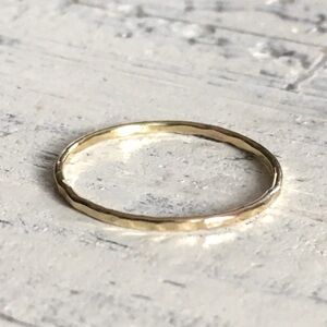 14k Gold Filled Dainty Stackable Ring, handcrafted! :)